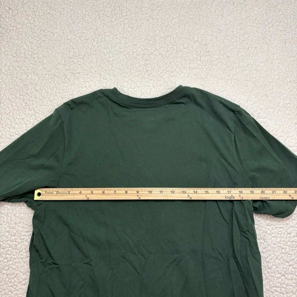 Jordan Men's L Embroidered Jumpman Logo SS T-shirt Green Sports Tee Nike Air